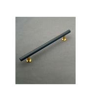 Mobilya Dolap Kulpu Mutfak Çekmece Kulpu Çizgili Dal Siyah Gold 224 Mm ( 22,4 Cm ) 2 Adet