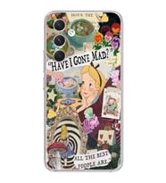 Samsung Galaxy S23 FE Uyumlu Alice Harikalar Diyarında Tasarımlı Şeffaf Telefon Kılıfı