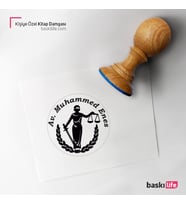 Kişiye Özel Kitap Damgası Kitap Mührü Kaşe Kitap Mühür Özel Damga 225