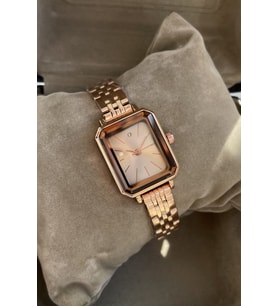 Minimal Modasına Uygun Tasarlandı Rose Gold Renk Kadın Kol Saati