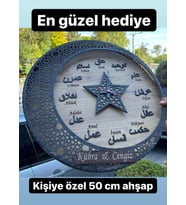 Kişiye Özel Ahşap Arapça Saat