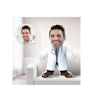 Kişiye Özel Doktor Şekilli Oyuncak Yastık