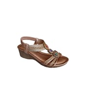 Guja 26y241-1 Bronz Kadın Yazlık Sandalet