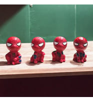 4 ADET SPIDERMAN ÖRÜMCEK ADAM BİBLO DEKORATİF BİBLO NOEL SÜSLERİ YILBAŞI HEDİYELERİ VİTRİN DEKOR