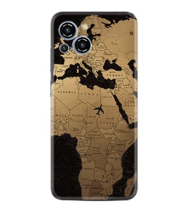 Reeder S23 Max Pro Kılıf Silikon Desen Özel Seri Map Planet 1656