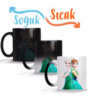 Anna Frozen Fever Elsa Frozen Sihirli Kupa Bardak Porselen