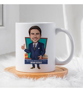 Kişiye Özel Dünyanın En Havalı Öğretmeni Karikatürlü Bardak