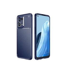 Oppo Reno 4 Lite Uyumlu Kılıf Zore Negro Silikon Kapak (Lacivert)