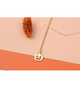 Glorria Kişiye Özel Halloween Gümüş Kolye