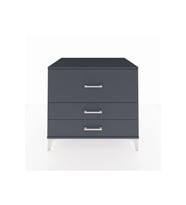 Kronos Şifonyer 3 Çekmeceli 88x59x80 Antrasit-Antrasit