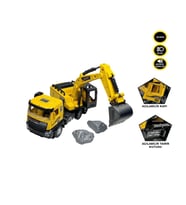 Çek Bırak Sesli Işıklı 1:28 Kamyon Metal Ekskavatör  3269 (Karışık)