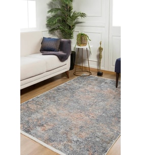 Dijital Kaymaz Yıkanabilir Gri Modern Salon Halısı Mutfak Halısı Koridor Halısı Yolluk HLN1306