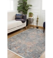 Dijital Kaymaz Yıkanabilir Gri Modern Salon Halısı Mutfak Halısı Koridor Halısı Yolluk HLN1306