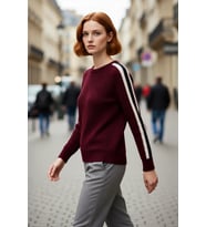 Kadın Oversize Bisiklet Yaka Reglan Kollu Kalın Triko Kazak Kışlık Günlük Şık Selanik Dokuma