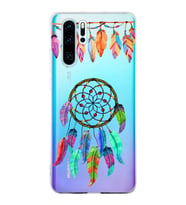 PrintiFy Huawei P30 Lite ile Uyumlu 1mm Slim Fit Nazar Boncuğu 6 Baskılı Şeffaf  Kılıf