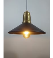MYLİGHTS  RETRO  RUSTİK METAL SARKIT AVİZE İSYAH VE ESKİTME EN  28 CM (Siyah)