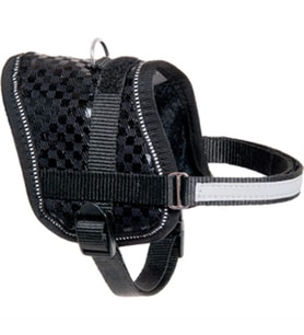 Flamingo KÜÇÜK KÖPEK Göğüs Tasması Siyah GÖVDESİ 31-40cm ARASI OLAN KÖPEKLERE