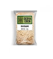 Susam Beyaz Çiğ Susam sesamum indicum 1 kg, Derya Eren