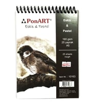Ponart Eskiz & Pastel Blok Spiralli 160 gr. 25 Sayfa A5 