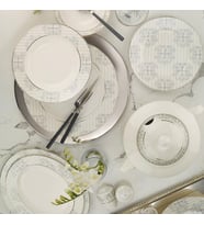 Kütahya Porselen Bone Kalipso 62 Parça 11490 Desenli Yemek Takımı