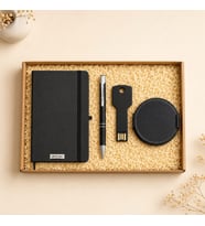 Kişiye Özel Premium Ofis Hediye Seti İsim Baskılı Defter, Kalem, 16 Gb Usb Bellek Ve Bardak Atlığı