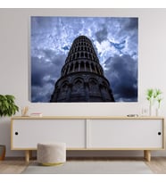 Pisa Kulesi Dekoratif Kanvas Tablo