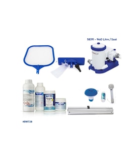 Bestway İntex Havuzlarla Uyumlu Full Havuz Temizlik Seti 58391 BW728