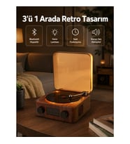 Mey İthalat® Stereo Bluetooth Hoparlör – Gece Lambalı ve Saat Göstergeli Yeni Nesil