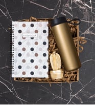 Puantiyeli Defter, Gold, Biblo Hediye Kutusu