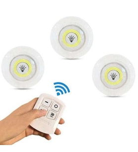 Kablosuz Uzaktan Kumandalı 3lü Led Lamba Seti