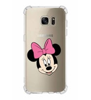 Samsung Galaxy S7 Edge  Köşe Korumalı Antişok Kapak Minnie Mouse Tasarımlı Şeffaf  Kılıf