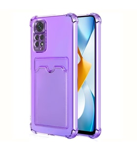 Microsonic Xiaomi Redmi Note 11S Card Slot Shock Kılıf Lila