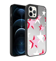 Apple iPhone 12 Pro Max Kılıf Aynalı Desenli Kamera Korumalı Parlak Zore Mirror Kılıf Yıldız