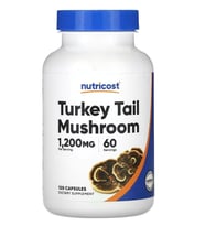 Nutricost, Turkey Tail Mushroom, 120 Capsul 60 Servis (600 mg per Capsule).