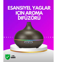 Zamanlayıcılı ve Otomatik Kapanmalı Aromaterapi Nemlendirici Difüzör