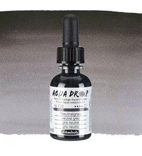 Schmincke Aqua Drop Sıvı Sulu Boya 30ml 720 Neutral Grey