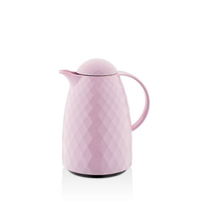 1 Lt Isı Yalıtımlı Çay ve Soğuk Su Termosu Soft Pembe (12 Saat Sıcak Tutar& İçi Camdır)