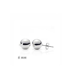 Gümüş Top Küpe - 6 mm CSR2181858