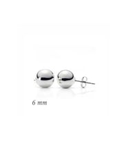 Gümüş Top Küpe - 6 mm CSR2181858
