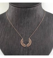 MELEK KANADI 925 AYAR GÜMÜŞ KOLYE