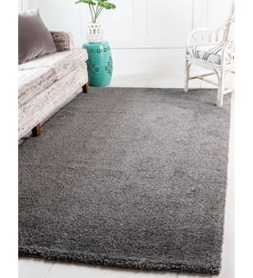 Angorahome Solid Shaggy Makine Halısı 4371G Gri