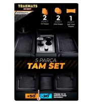 Renault Zoe  2012 - 2024 KESİLEBİLİR PRO-MATS YUMUŞAK ÜNİVERSAL OTO PASPAS ADA SİYAH