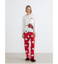 LCW Young Kırmızı Hello Kitty Baskılı Kadın Pijama Takımı