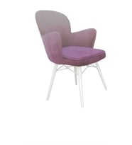 Berjer 12491 KELEBEK Kayın Retro Beyaz Ayak Babyface Kumaş Dökme sünger Ort otrm (Pembe)