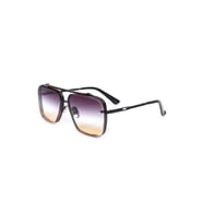 Cheetah Quality Berlin Geometrik Siyah Çerçeveli Unisex Güneş Gözlüğü