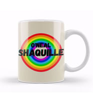 Shaquille O'Neal   Basketball gifts Vintage Retro Rainbow Quotes For BOYS AND Dad Kupa Bardak Porselen