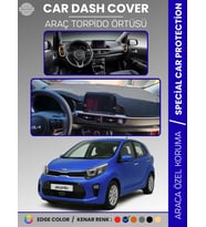 KIA PICANTO (2017-2023) Torpido Örtüsü Panel Koruma Torpido Koruma Tam Uyum Çatlamayı Önler Kaymaz