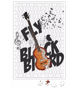 Bird Music Müzik Gitar Puzzle 240 Parça Yapboz