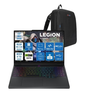 Lenovo Legion 5 15IRX10 Intel Core I7 13650HX 96GB Ddr5 8tb SSD RTX5070 8gb Gddr7 115W Windows 11 Pro 15.1" Wqxga (2560X1600) OLED 1000NITS 165Hz Taşınabilir Bilgisayar W83LY00CJTRP48 + Zetta Çanta