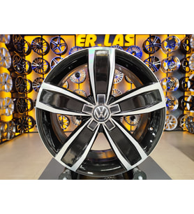 4 Adet VOLKSWAGEN ORIJINAL 7.5*17 5*112 ET40 57.1 BLACK MACK JANT REVİZE EDİLMİŞ (Takım)